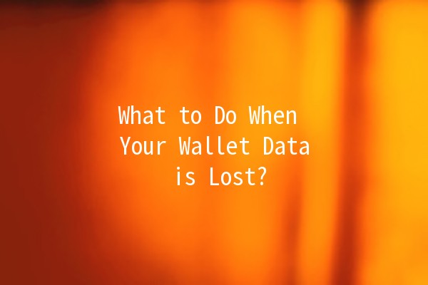 What to Do When Your Wallet Data is Lost? 👜💔